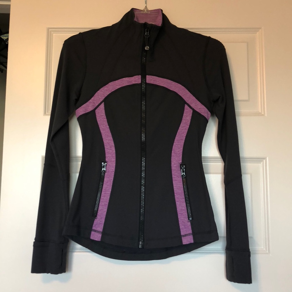 Lululemon Gray & Purple Heather Define Jacket Sz 4
